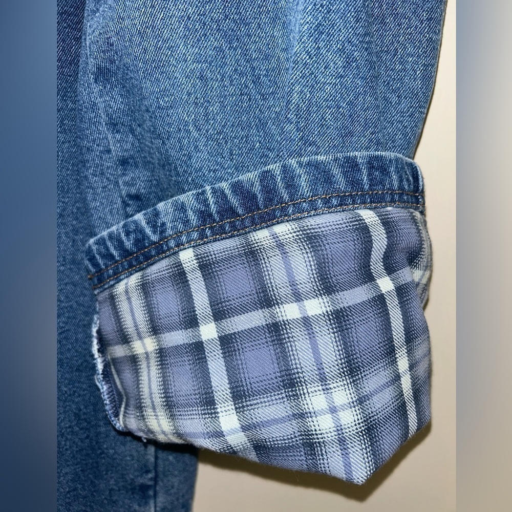 Salmon River Traders Blanket Lined Carpenter Jeans Medium Wash 38x30 - Picture 2 of 6
